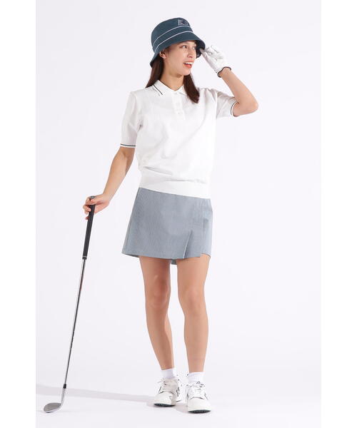 ニット セーター 「new balance golf」ハーフスリーブ ニット ポロシャツ (WOMENS) レディース セール】【new balance golf】ハーフスリーブ ニット ポロシャツ