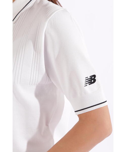 セール】【new balance golf】ハーフスリーブ ニット ポロシャツ