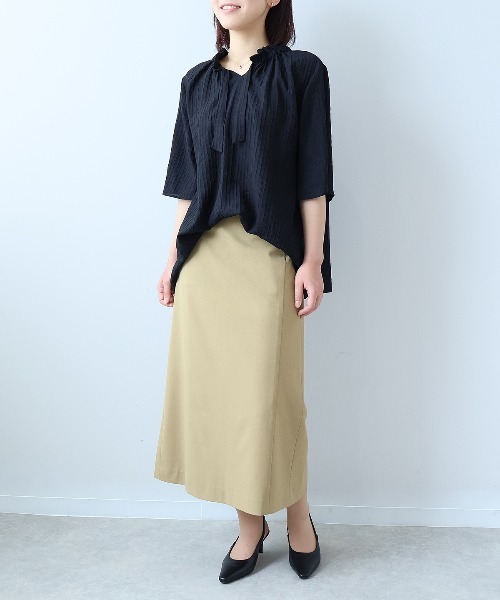 セール】【イージーケア・速乾】【L～5L 大きいサイズ】麻調ドビー