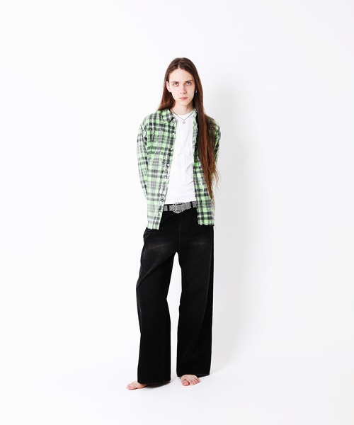 AFB（エーエフビー）の「SPANGLE SHIRTS（シャツ/ブラウス・メンズ・オレンジ/グリーン/ブラック/マルチ・M/L）」の14枚目の写真