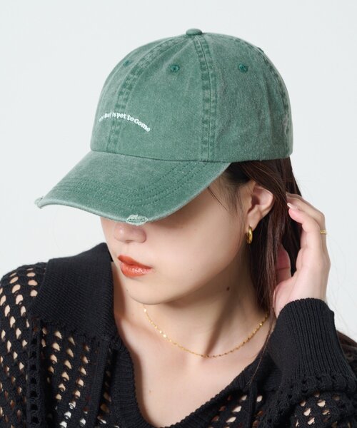 CIAOPANIC TYPY（チャオパニックティピー）の「ピグメントロゴ刺繍CAP（キャップ・レディース・グリーン/レッド/ネイビー/アイボリー・ONE SIZE）」の15枚目の写真