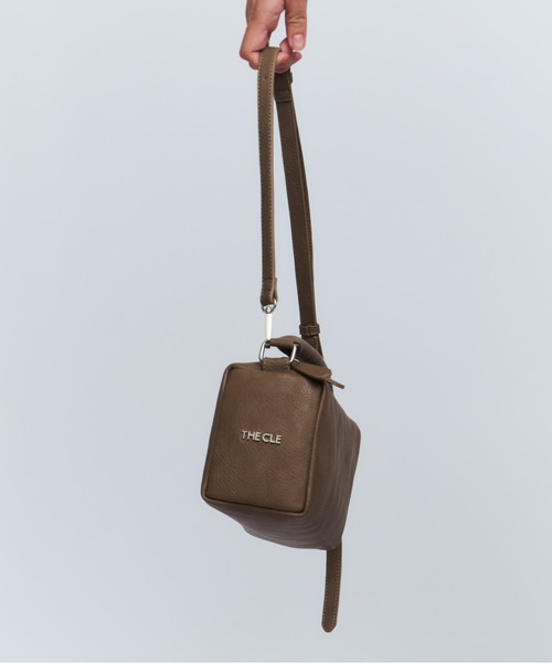 【未使用品】THE CLE ザクレ　BOX BAG ユニセックス　ブラウン 未使用品】THE CLE ザクレ BOX BAG ユニセックス ブラウン