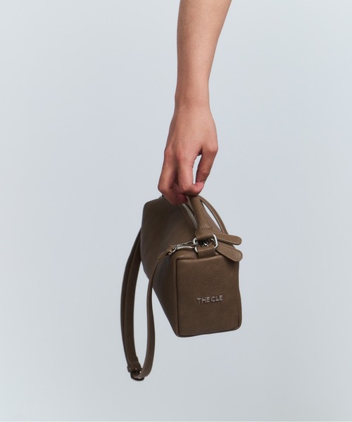 【未使用品】THE CLE ザクレ　BOX BAG ユニセックス　ブラウン 未使用品】THE CLE ザクレBOX BAG ユニセックスブラウン