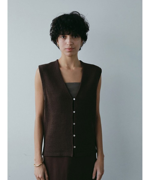 wan2様【Brunello Cucinelli】コットンニットベスト コットンニットベスト ＜選べるネック2種＞（ニット/セーター
