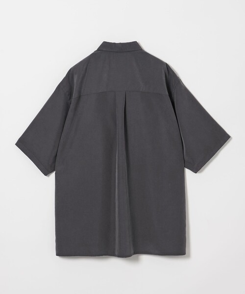 Steven Alan＞ ドレープ レギュラーカラー ショートスリーブ