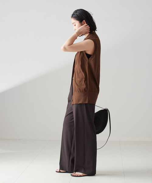 PROTAGONISTA（プロタゴニスタ）の「【PROTAGONISTA/プロタゴニスタ】PNT-PT-19：パンツ（スラックス・レディース・ブラック/ブラウン・X-SMALL）」の18枚目の写真