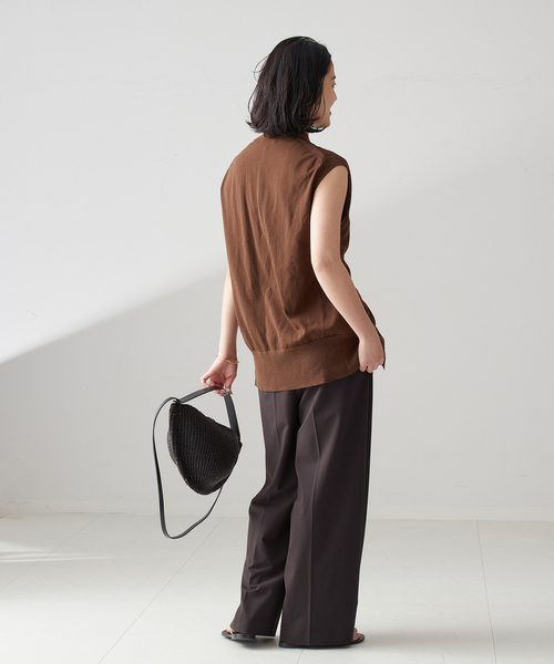 PROTAGONISTA（プロタゴニスタ）の「【PROTAGONISTA/プロタゴニスタ】PNT-PT-19：パンツ（スラックス・レディース・ブラック/ブラウン・X-SMALL）」の17枚目の写真