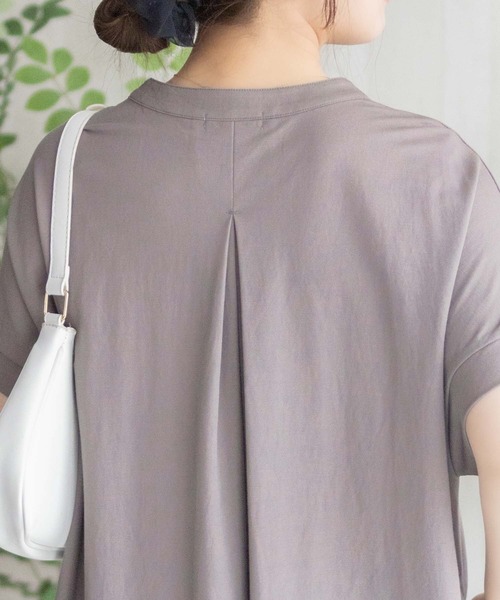 NAVY(ネイビー)の「NAVY SARARI スキッパーロングワンピース【接触冷感】(ワンピース・レディース・ブラック/チャコールグレー/モカ・M/L)」の17枚目の写真