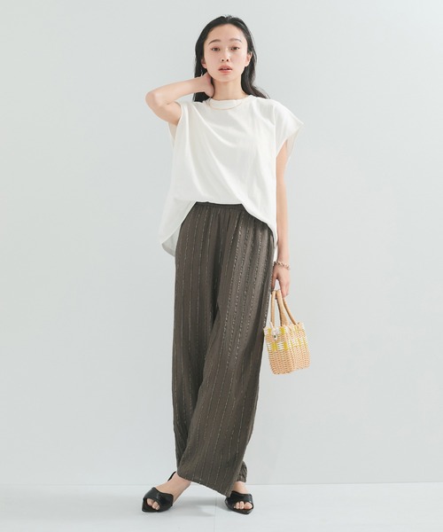 STAR&STRIPE(スターアンドストライプ)の「【STAR&STRIPE(スター&ストライプ)】NOSLEEVE CREW(Tシャツ/カットソー・レディース・オレンジ/チャコールグレー/ホワイト/ブラック・M)」の21枚目の写真