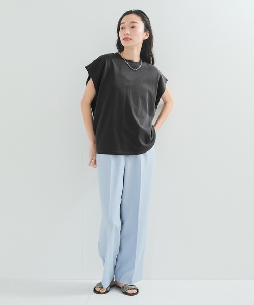STAR&STRIPE(スターアンドストライプ)の「【STAR&STRIPE(スター&ストライプ)】NOSLEEVE CREW(Tシャツ/カットソー・レディース・オレンジ/チャコールグレー/ホワイト/ブラック・M)」の19枚目の写真