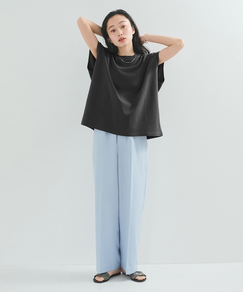 STAR&STRIPE(スターアンドストライプ)の「【STAR&STRIPE(スター&ストライプ)】NOSLEEVE CREW(Tシャツ/カットソー・レディース・オレンジ/チャコールグレー/ホワイト/ブラック・M)」の18枚目の写真