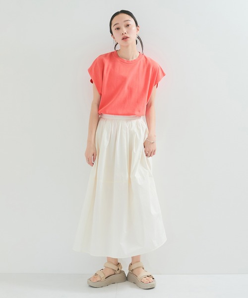 STAR&STRIPE(スターアンドストライプ)の「【STAR&STRIPE(スター&ストライプ)】NOSLEEVE CREW(Tシャツ/カットソー・レディース・オレンジ/チャコールグレー/ホワイト/ブラック・M)」の17枚目の写真