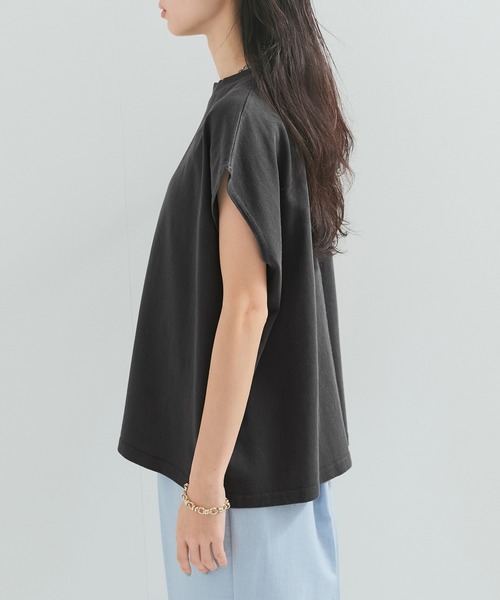 STAR&STRIPE(スターアンドストライプ)の「【STAR&STRIPE(スター&ストライプ)】NOSLEEVE CREW(Tシャツ/カットソー・レディース・オレンジ/チャコールグレー/ホワイト/ブラック・M)」の14枚目の写真