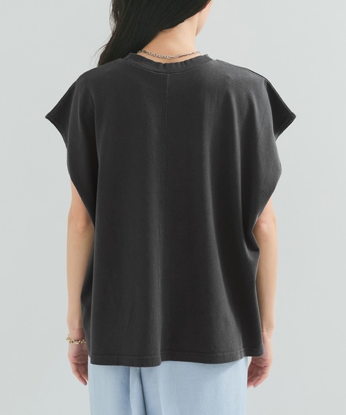 STAR&STRIPE(スターアンドストライプ)の「【STAR&STRIPE(スター&ストライプ)】NOSLEEVE CREW(Tシャツ/カットソー・レディース・オレンジ/チャコールグレー/ホワイト/ブラック・M)」の13枚目の写真