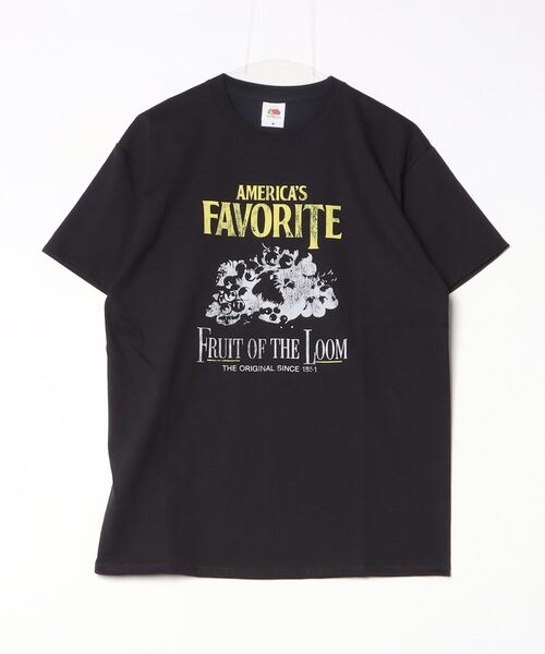 FRUIT OF THE LOOM(フルーツオブザルーム)の「【FRUIT OF THE LOOM/フルーツオブザルーム】Print T-shirt G(Tシャツ/カットソー・レディース・ホワイト/ブラック/グレー・M/L)」の2枚目の写真