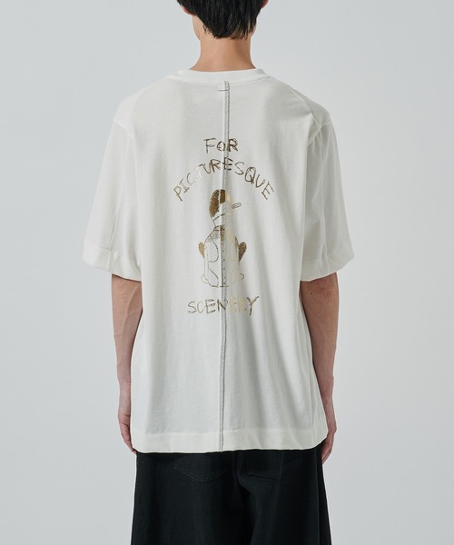 ROKU購入Seya. セヤ photo Tシャツ（fumika・pelleq） SHINYAKOZUKA（シンヤコズカ）のFLOCK OF BIRDS（Tシャツ）の