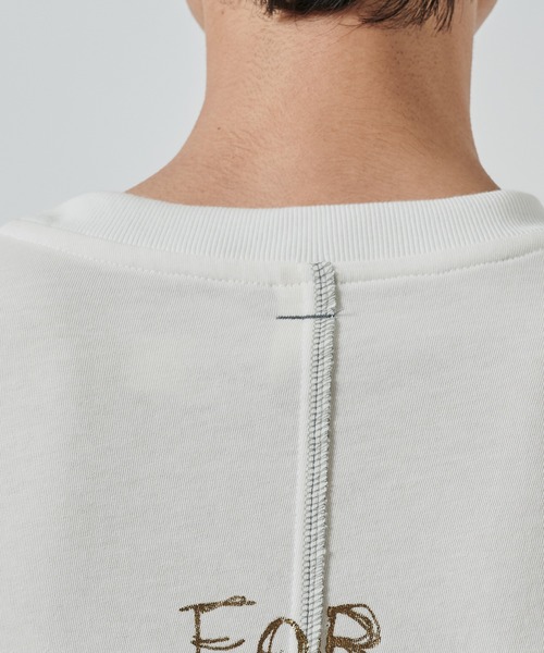 SHINYAKOZUKA（シンヤコヅカ）の「【SHINYAKOZUKA】別注 MY INITIAL DRAWING（Tシャツ/カットソー・メンズ・ホワイト/ブラック・L/M）」の8枚目の写真