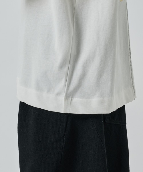 SHINYAKOZUKA（シンヤコヅカ）の「【SHINYAKOZUKA】別注 MY INITIAL DRAWING（Tシャツ/カットソー・メンズ・ホワイト/ブラック・L/M）」の11枚目の写真