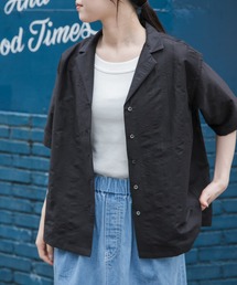 FORK&SPOON | FORK&SPOON　リネンワッシャーオープンカラーシャツ(シャツ/ブラウス)