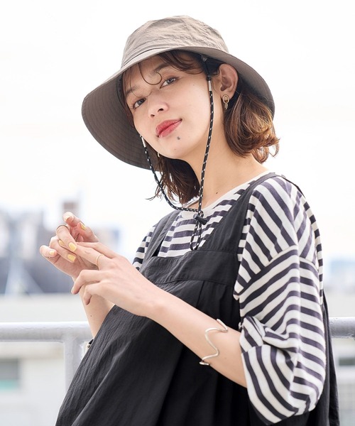 studio CLIP(スタディオクリップ)の「【撥水】UVポケッタブルハット(ハット・レディース・カーキ/ブラック/アイボリー・FREE)」の3枚目の写真