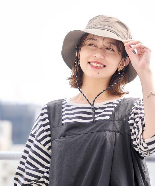 studio CLIP(スタディオクリップ)の「【撥水】UVポケッタブルハット(ハット・レディース・カーキ/ブラック/アイボリー・FREE)」の14枚目の写真