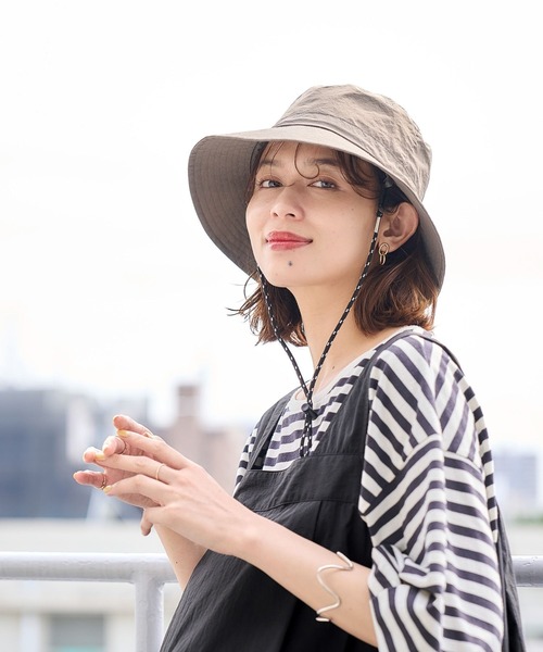 studio CLIP(スタディオクリップ)の「【撥水】UVポケッタブルハット(ハット・レディース・カーキ/ブラック/アイボリー・FREE)」の15枚目の写真