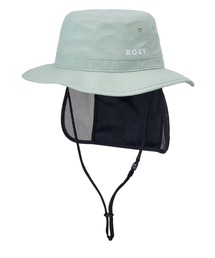 ROXY（ロキシー）の「MINI BURNING SUN/ロキシーキッズストラップ付き日焼け止め撥水ナイロンハット（ハット）」