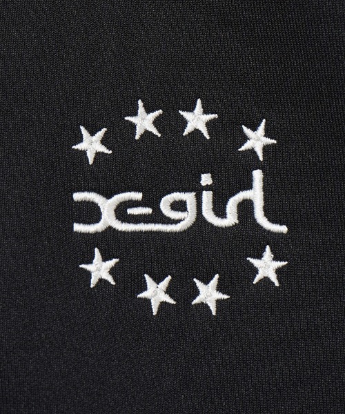 X-girl（エックスガール）の「STAR AND FACE COMPACT TRACK JACKET（ジャージ・レディース・ブラック/ブラウン/ネイビー・S/M）」の8枚目の写真