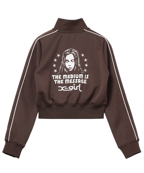 STAR AND FACE COMPACT TRACK JACKET（ジャージ）｜X-girl