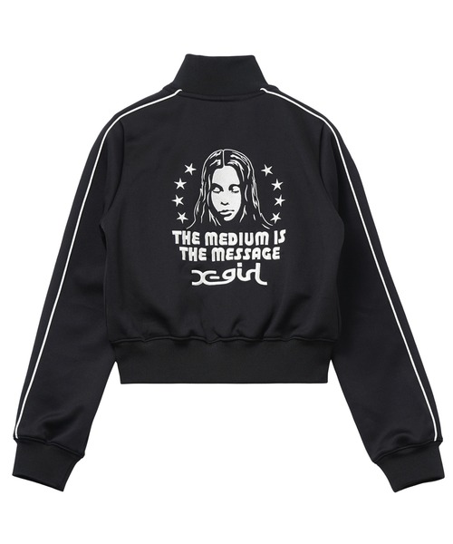 STAR AND FACE COMPACT TRACK JACKET（ジャージ）｜X-girl