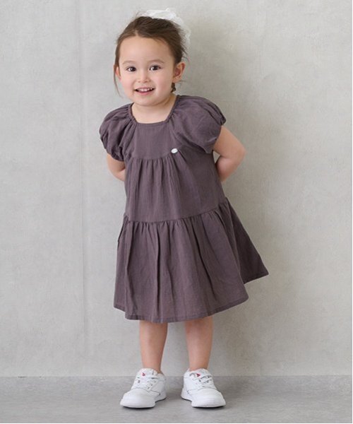 セール】【スマイル/速乾】袖バルーンワンピ（ワンピース）｜petit