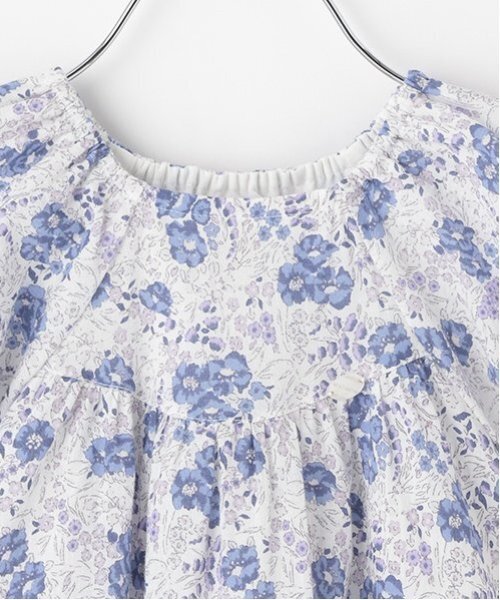 petit main（プティマイン）の「【スマイル/速乾】袖バルーンワンピ（ワンピース・キッズ・ラベンダー/チャコール/ブルー/クリーム・80ｃｍ/130cm/100cm/120cm/90cm/110cm）」の13枚目の写真