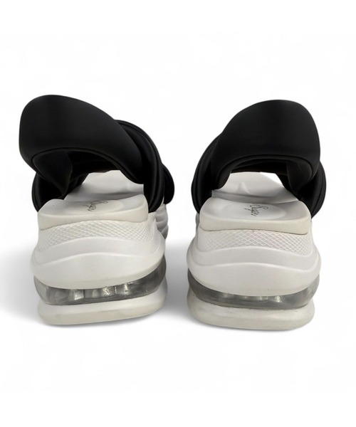 Sugar Sugar（シュガーシュガー）の「クッション ソール サンダル【SUGAR SUGAR シュガーシュガー】5900 厚底　スニーカー（サンダル・レディース・ホワイト/ブラック/ブラック×ホワイト・LL/S/M/L）」の15枚目の写真