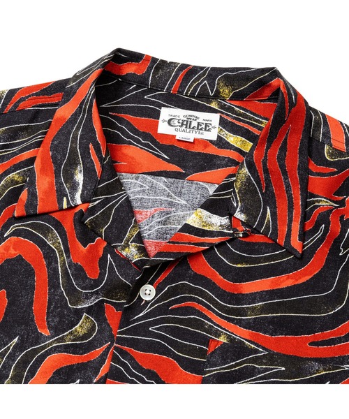 CALEE(キャリー)の「CAMO PATTERN OPEN COLLAR SH(シャツ/ブラウス・メンズ・ブラック×グリーン/ブラック×レッド・MEDIUM/LARGE/X-LARGE)」の5枚目の写真