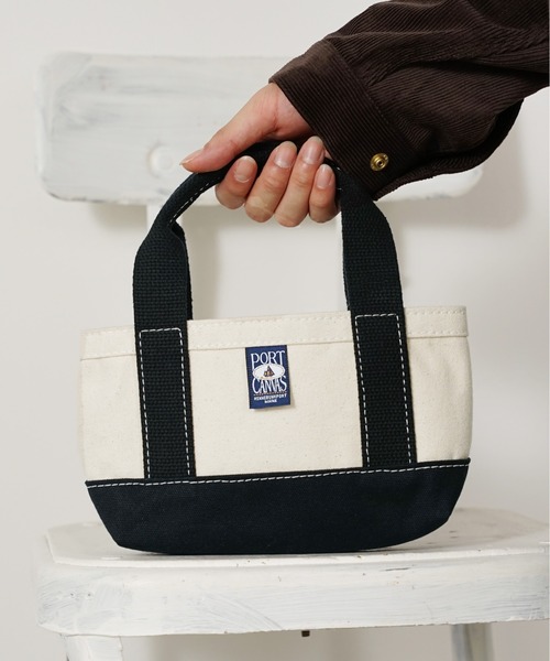 美品　port canvas ポートキャンバス トートブラック　アメリカ PORT CANVAS（ポートキャンバス）の「PORT CANVAS/ポートキャンバス