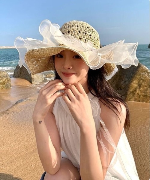 【夏物最終セール中✨】新品タグ付き✨eimyistore　麦わら帽子 麦わら帽子プレミアム YSH012 春夏 通気性 天然素材 頭周り