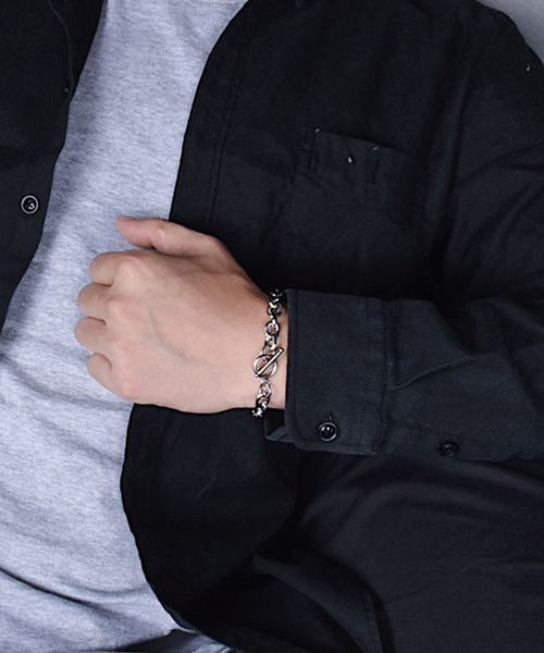 Blanc de Blue（ブランドブルー）の「シンプルマンテルチェーンブレスレット（ブレスレット・メンズ・シルバー・MEDIUM/LARGE/SMALL）」の2枚目の写真
