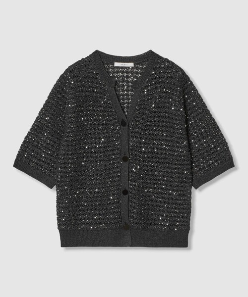 カーディガン シークインペーパーヤーン カーディガン レディース シークインペーパーヤーン カーディガン|ANAYI OFFICIAL ONLINE