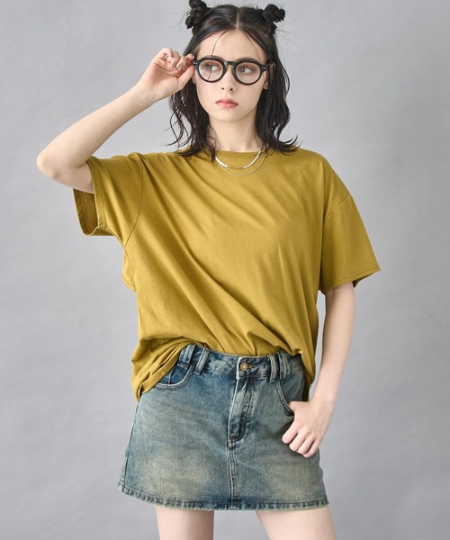 ANAP(アナップ)の「バック オープン デザイン Tシャツ(Tシャツ/カットソー・レディース・ホワイト/スミクロ/マスタード・FREE)」の15枚目の写真