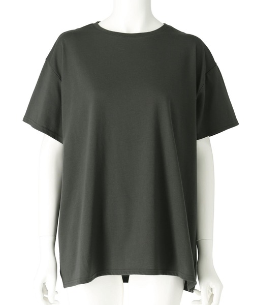 ANAP(アナップ)の「バック オープン デザイン Tシャツ(Tシャツ/カットソー・レディース・ホワイト/スミクロ/マスタード・FREE)」の11枚目の写真