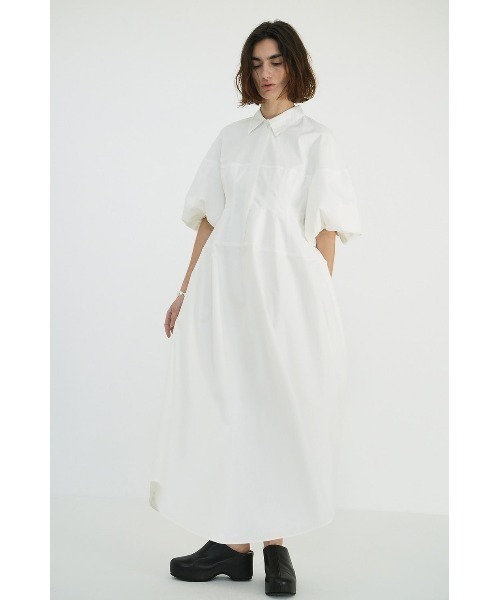CLANE（クラネ）の「CLANE WAIST DESIGN VOLUME ONEPIECE 18112-5072
