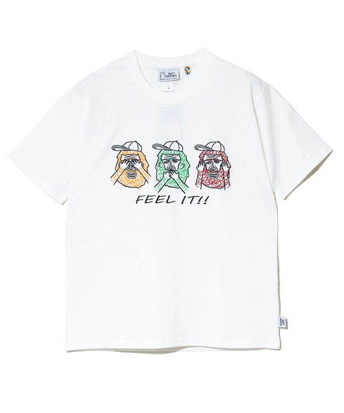 gym master（ジムマスター）の「gym master/ジムマスター　7.4oz FEEL IT！刺繍Tee（Tシャツ/カットソー・メンズ・ホワイト/ベージュ・MEDIUM/LARGE/X-LARGE）」の2枚目の写真