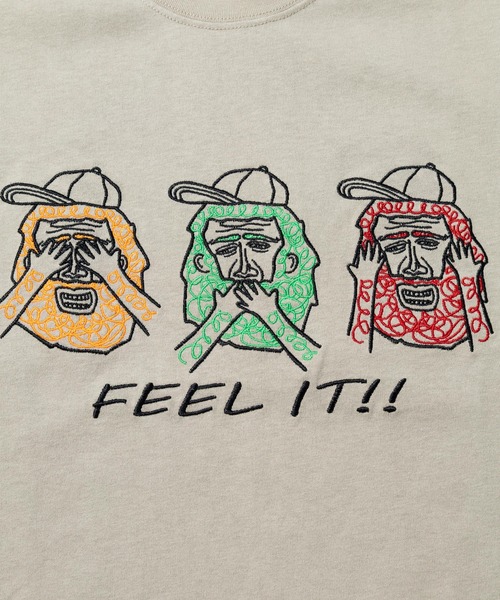 gym master（ジムマスター）の「gym master/ジムマスター　7.4oz FEEL IT！刺繍Tee（Tシャツ/カットソー・メンズ・ホワイト/ベージュ・MEDIUM/LARGE/X-LARGE）」の4枚目の写真