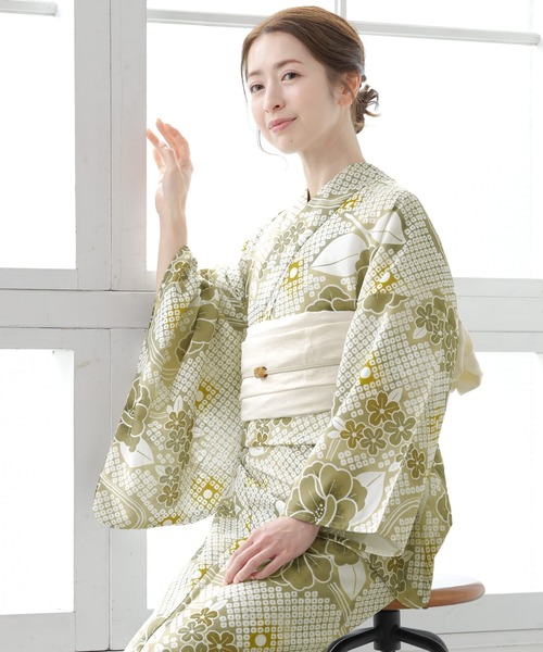 初心者でもプロの着姿”新二部式 セパレート浴衣3点セット（上衣・下衣