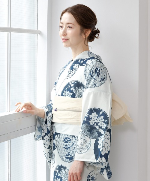 初心者でもプロの着姿”新二部式 セパレート浴衣3点セット（上衣・下衣