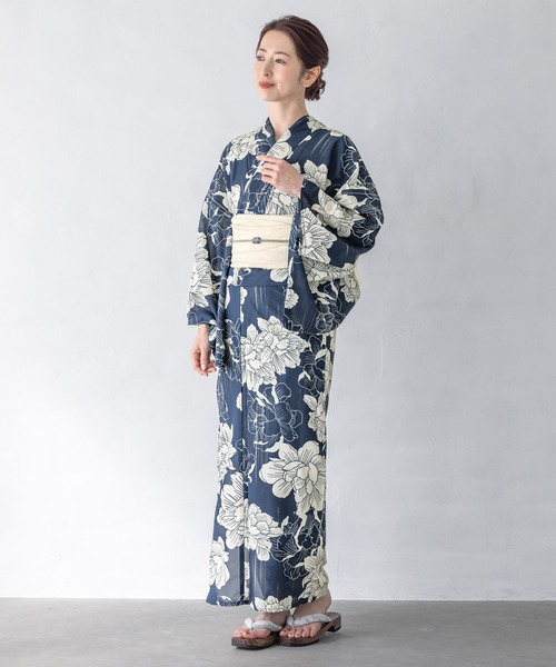 初心者でもプロの着姿”新二部式 セパレート浴衣3点セット（上衣