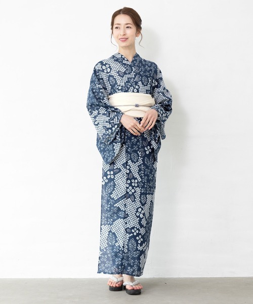 初心者でもプロの着姿”新二部式 セパレート浴衣3点セット（上衣