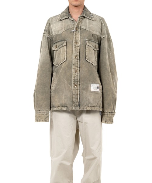 Distressed Corduroy Puffer Shirt（シャツ/ブラウス）｜Maison MIHARA