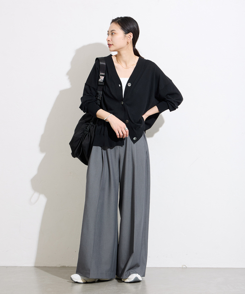 JOURNAL STANDARD（ジャーナルスタンダード）の「《追加3》【＆FUNCTION】 UVカーディガン（カーディガン/ボレロ・レディース・グレー/ブラック・FREE）」の4枚目の写真