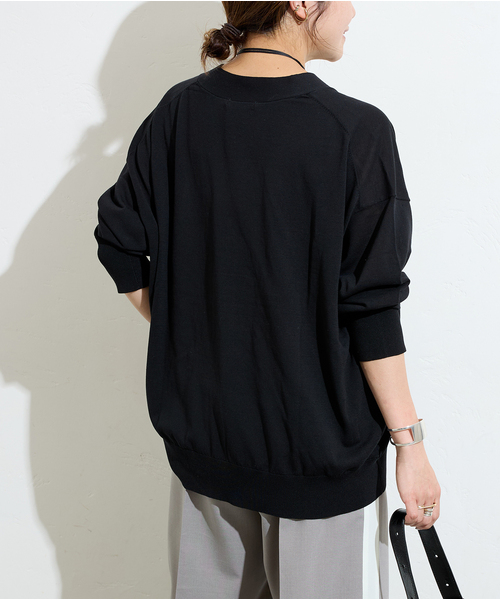 JOURNAL STANDARD（ジャーナルスタンダード）の「《追加3》【＆FUNCTION】 UVカーディガン（カーディガン/ボレロ・レディース・グレー/ブラック・FREE）」の9枚目の写真